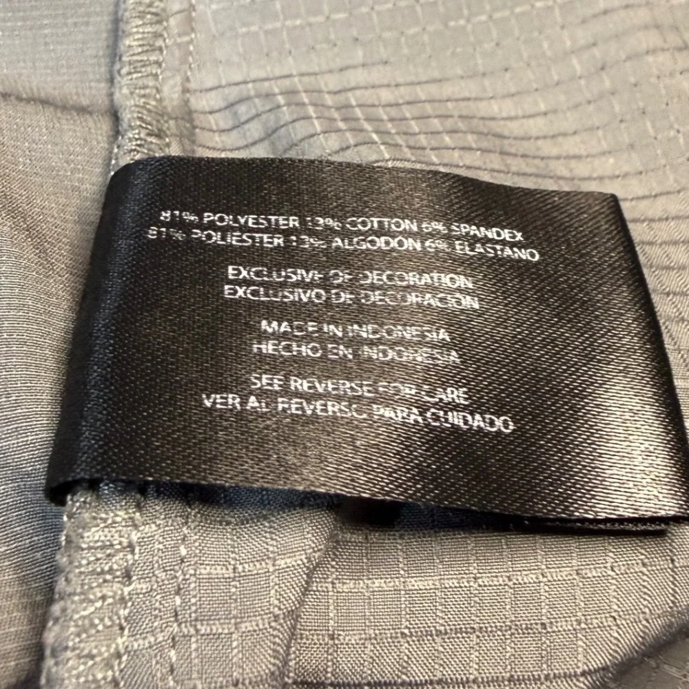 Banana Republic Mens Grey Ripstop Performance Stretch Shorts Size 38